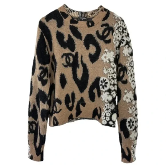 NWT CHANEL 23/A METIERS D'ART CC LEOPARD PRINT JUMPER SIZE FR 38 (UK 10) - Picture 8 of 15